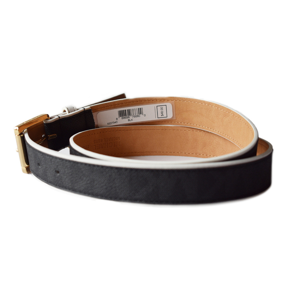 Michael Kors Women’s Belt Black Faux Leather - Picture 3 of 4